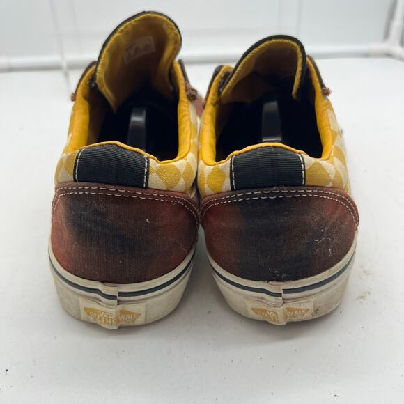 Vans Shoes Womens 7 Off The Wall Checkerboard Colorblock Low Top Lace Skate - Picture 5 of 8